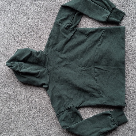 FLX Dark Green Cropped Hoodie Size XS - Picture 2 of 9